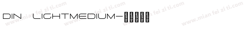 DIN LIGHTMEDIUM字体转换